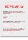 FCTC TEST PREP LATEST 2025 ACTUAL EXAM&vert;  COMPLETE REAL EXAM QUESTIONS WITH  CORRECT VERIFIED ANSWERS&sol; ALREADY  GRADED A&plus;&vert; FCTC ACTUAL EXAM 2025 &lpar;NEW&excl;&excl;&rpar;
