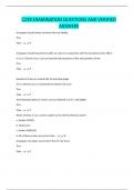 C239 EXAMINATION QUESTIONS AND VERIFIED ANSWERS