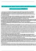 RN Fundamentals Online Practice 2025 B with NGN Questions with correct answers GRADED A&plus;