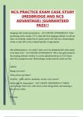 NCS PRACTICE EXAM CASE STUDY &lpar;MEDBRIDGE AND NCS ADVANTAGE&rpar; &vert;GUARANTEED PASS&excl;&excl;
