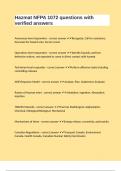 Hazmat NFPA 1072 questions with verified answers 