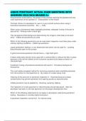 LIQUID PENETRANT ACTUAL EXAM QUESTIONS WITH ANSWERS 2025&sol;2026 GRADED A&plus;