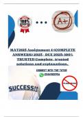 MAT2615 Assignment 4 &lpar;COMPLETE ANSWERS&rpar; 2025