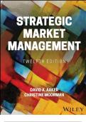 Test Bank For Strategic Market Management&comma; 12th Edition David A&period; Aaker&comma; Christine Moorman