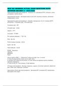 NUR 160 HONDROS ACTUAL EXAM QUESTIONS WITH ANSWERS GRADED A&plus; 2025&sol;2026