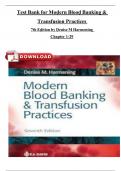 Test Bank for Modern Blood Banking & Transfusion Practices 7th Edition by Denise M&period; Harmening&vert; 9780803668881&vert; All Chapters 1-29&vert; LATEST