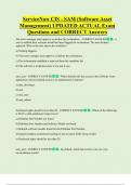 ServiceNow CIS - SAM &lpar;Software Asset  Management&rpar; UPDATED ACTUAL Exam Questions and CORRECT Answers