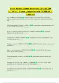 Basic Safety &lpar;Extra Practice&rpar; UPDATED ACTUAL Exam Questions and CORRECT  Answers
