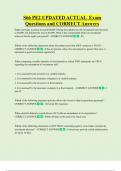 S66 PE2 UPDATED ACTUAL Exam Questions and CORRECT Answers
