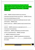 Controlled Substances Exam 578 u2 2024&sol;2025 Exam Questions and Answers  100&percnt; Guaranteed Success &vert; Already  Rated A&plus;