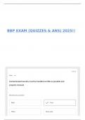 BBP EXAM &lpar;QUIZZES & ANS&rpar; 2025&excl;&excl;