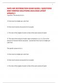 NATE AIR DISTRIBUTION EXAM GUIDE &sol; QUESTIONS AND VERIFIED SOLUTIONS 2025&sol;2026 LATEST UPDATE &excl;&excl;
