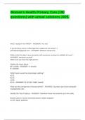 Women-s Health Primary Care &lpar;100 questions&rpar; with actual solutions 2025&period;