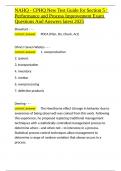 NAHQ - CPHQ New Test Guide for Section 5 Performance and Process Improvement Exam Questions And Answers latest 2025&period;docx