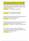 ATP Written Knowledge Test Study Guide Exam Questions And Answers Latest 2025&period;docx