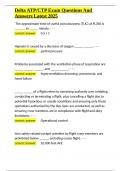 Delta ATP CTP Exam Questions And Answers Latest 2025&period;docx