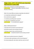 Flight Safety ATP CTP ATM Exam Questions And Answers Latest 2025&period;docx