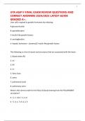 UTA A&P II FINAL EXAM REVIEW QUESTIONS AND CORRECT ANSWERS 2024&sol;2025 LATEST GUIDE GRADED A&plus;&period;