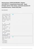 NURS223 MED SURG NURSING &sol; COMPREHENSIVE STUDY GUIDE COMPILATION BUNDLE&period; 