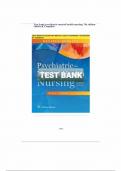 TEST BANK FOR PSYCHIATRIC-MENTAL HEALTH NURSING&comma; 7TH EDITION VIDEBECK ALL CHAPTERS