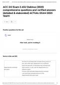 ACC 241 Exam 2 ASU Dallmus &lpar;2025&rpar; comprehensive questions and verified answers &lpar;detailed & elaborated&rpar; ACTUAL EXAM 2025 TEST&excl;&excl;