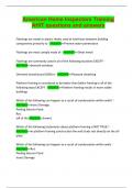 American Home Inspectors Training AHIT questions and answers