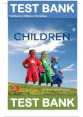 Test Bank for Children 14th Edition by John W&period; Santrock 9781260073935