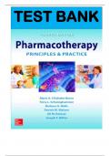 Test Bank for Pharmacotherapy Principles and Practice&comma; 4th Edition by Marie Chisholm-Burns 9780071835022