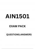 AIN1501  EXAM PACK   DETAILED QUESTIONS AND ANSWERS
