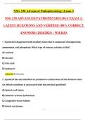 NSG 530 ADVANCED PATHOPHYSIOLOGY EXAM 3&colon; LATEST QUESTIONS AND VERIFIED 100&percnt; CORRECT ANSWERS &lpar;2024&sol;2025&rpar; - WILKES