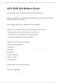 GCU NUR 635 Midterm Exam Questions And Answers 