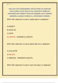 WGU D427 DATA MANAGEMENT APPLICATIONS OA EXAM AND  STUDY GUIDE LATEST 2025 ACTUAL EXAM WITH COMPLETE  QUESTIONS AND CORRECT DETAILED ANSWERS &lpar;100&percnt; VERIFIED  ANSWERS&rpar; &vert;ALREADY GRADED A&plus;&vert; &vert;&vert;PROFESSOR VERIFIED&vert;&vert; 