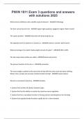 PNVN 1811 Exam 3 questions and answers with solutions 2025&period;