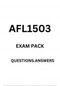 AFL1503  EXAM PACK   DETAILED QUESTIONS AND ANSWERS