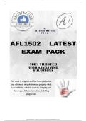 AFL150 2 EXAM PACK   DETAILED QUESTIONS AND ANSWERS