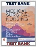 TEST BANK FOR MEDICAL-SURGICAL NURSING 10TH ED CONCEPTS FOR INTERPROFESSIONAL COLLABORATIVE CARE&comma; BY DONNA D&period; IGNATAVICIUS&comma; ALL CH 1 &ndash; 69 NEWEST VERSION LATEST A&plus; ALREADY PASSED