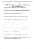 PNVN 1811 Exam 4 questions and answers with solutions 2025&period;