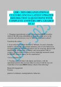 LDR - 302S ORGANIZATIONAL CULTURE &lpar;SNCOA LATEST UPDATED 2025&sol;2026 TEST 2&rpar; QUESTIONS WITH COMPLETE ANSWERS 100&percnt; GRADED AT A&plus;