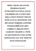 NR565 &sol; NR 565 ADVANCED PHARMACOLOGY FUNDAMENTALS FINAL EXAM - CHAMBERLAIN &lpar;LATEST 2025 &sol; 2026&rpar; LATEST NEWEST UPDATE WITH ACTUAL QUESTIONS AND DETAILED VERIFIED ANSWERS WITH RATIONALES &lpar;100&percnt; CORRECT&rpar; &sol;&sol;BRAND NEW&excl;&excl; &sol;ALREADY GRADED A&plus; WITH GUARANTEED SUCCES