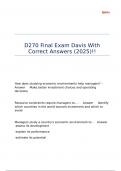 D270 Final Exam Davis With Correct Answers &lpar;2025&rpar;&excl;&excl;