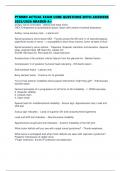 PTMMD ACTUAL EXAM CORE QUESTIONS WITH ANSWERS 2025&sol;2026 GRADED A&plus;