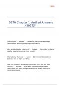 D270 Chapter 1 Verified Answers &lpar;2025&rpar;&excl;&excl;