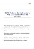 D270 Midterm- Garcia Questions And Answers Latest Update &lpar;2025&rpar;&excl;&excl;