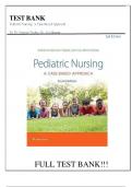TEST BANK For Pediatric Nursing- A Case-Based Approach&comma; 2nd Edition by Tagher Knapp&comma; All Chapters 1 - 34&comma; Questions and answers with rationales &period;Complete Newest Version