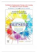 Test Bank for Fundamentals of Nursing&colon; Active Learning for Collaborative Practice 3rd Edition by Barbara L&period; Yoost and Lynne R&period; Crawford