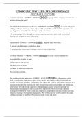 UNIQLO UMC TEST 1 UPDATED QUESTIONS AND ACCURATE ANSWERS