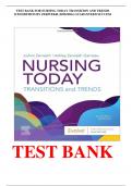 TEST BANK FOR NURSING TODAY TRANSITION AND TRENDS  11TH EDITION BY ZERWEKH &lpar;2025&sol;2026&rpar; GUARANTEED SUCCESS 