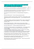 TFM02 FEL B ACTUAL EXAM EVALUATION QUESTION WITH ANSWERS 2025&sol;2026 GRADED A&plus;