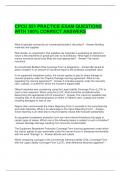 CPCU 551 PRACTICE EXAM QUESTIONS WITH 100&percnt; CORRECT ANSWERS 