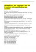 Weightlifting Test complete Exam set Questions with simplified correct Answers